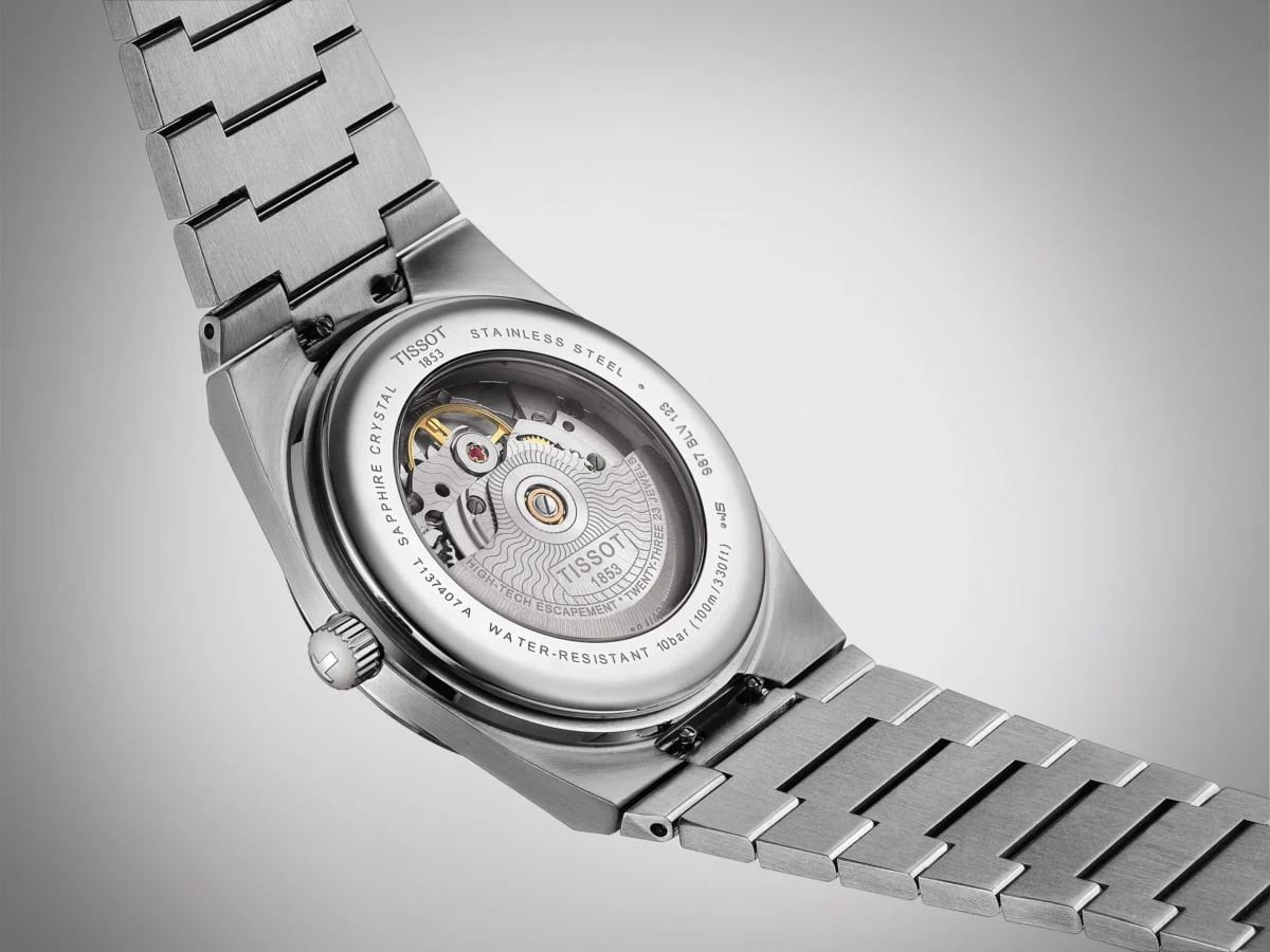 ⁦Tissot T-Classic (PRX Powermatic 80) watch For Men T137.407.11.091.00⁩ - الصورة ⁦4⁩