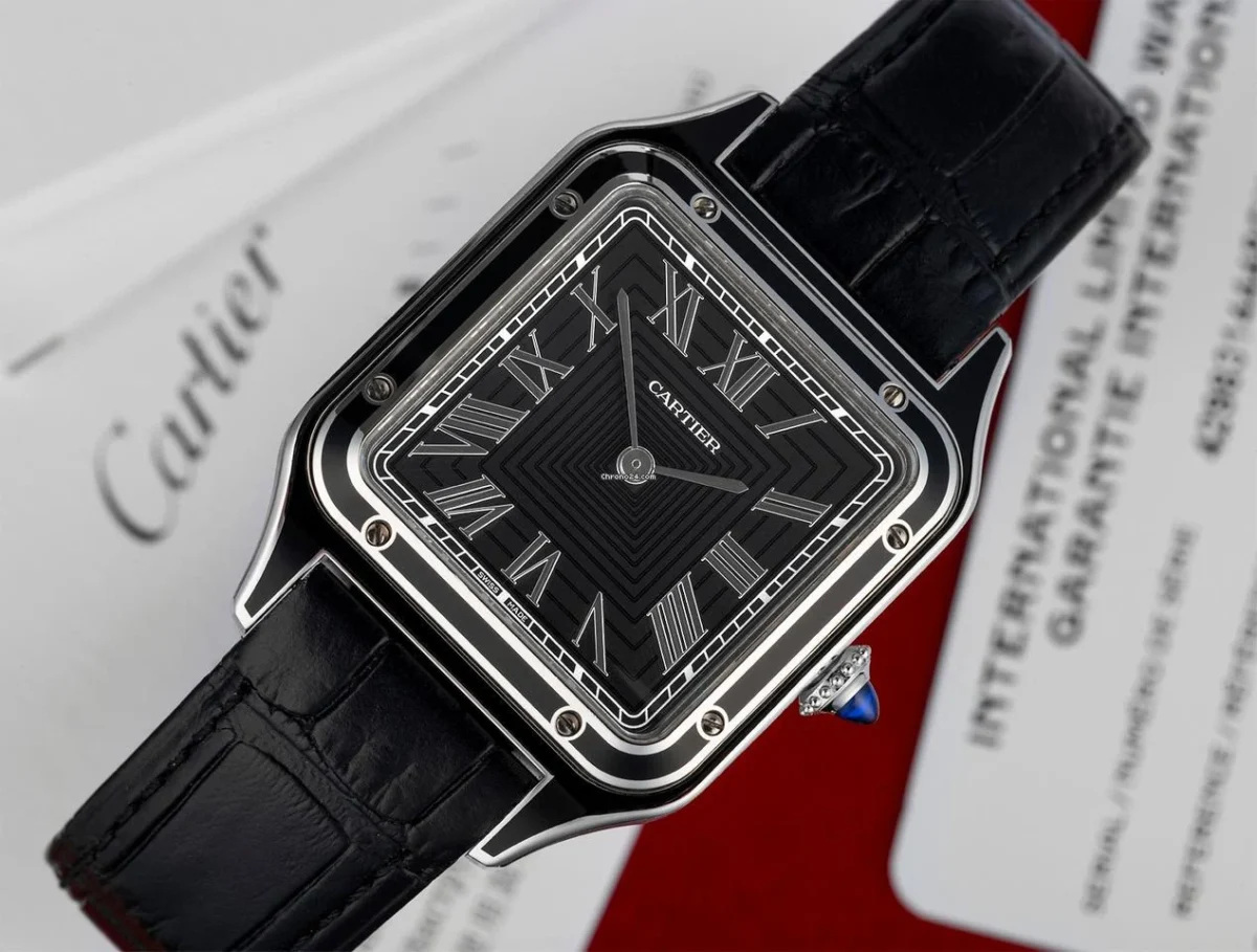 ⁦Cartier Santos watch for men and women WSSA0046⁩ - الصورة ⁦3⁩