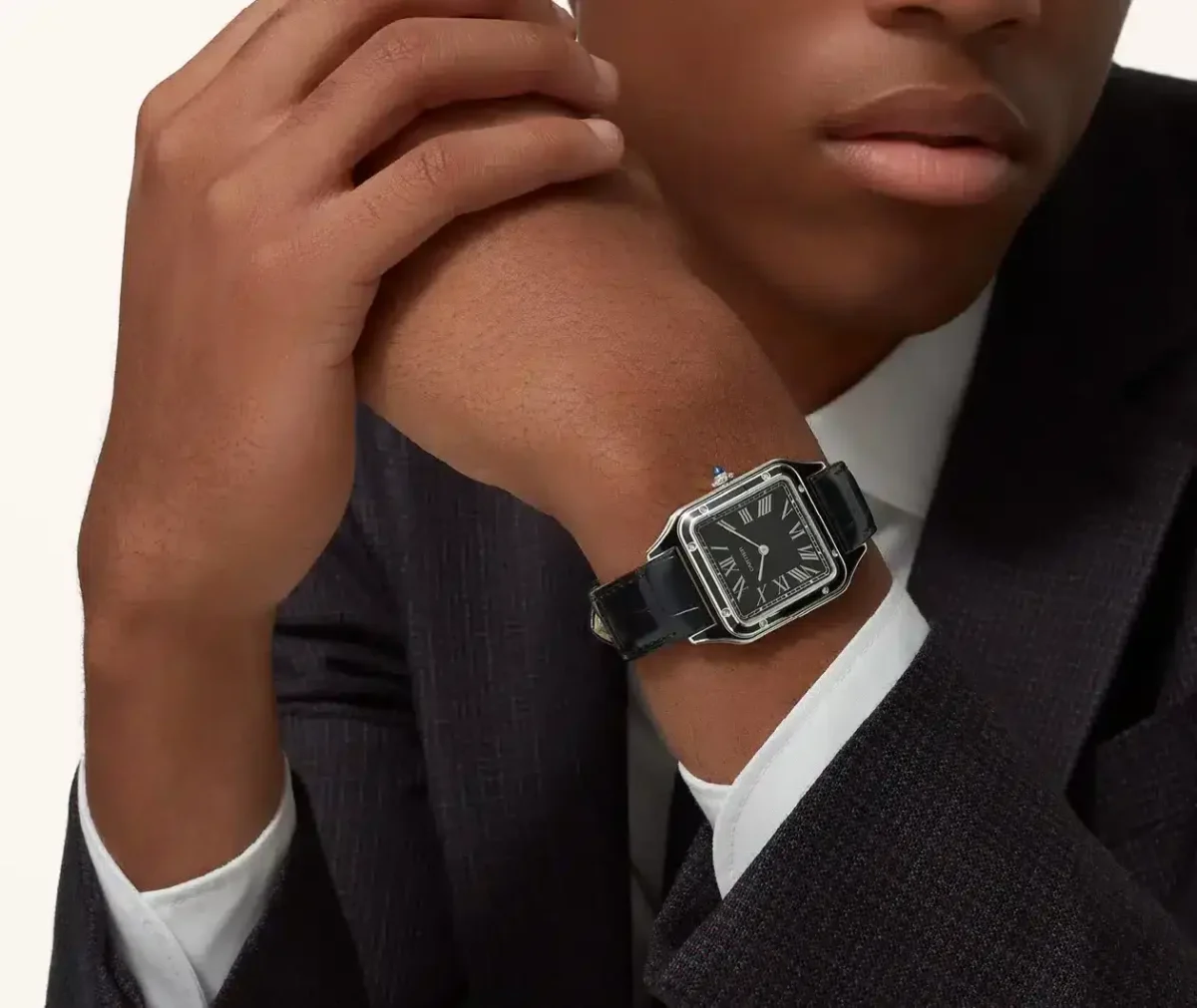 ⁦Cartier Santos watch for men and women WSSA0046⁩ - الصورة ⁦14⁩