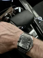 ⁦Cartier Santos watch for men WSSA0037⁩ - الصورة ⁦13⁩